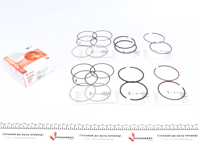 Kit de anéis de pistão de motor, 2ª reparação ( + 0,50) AMP/Paradowscy PRDAE493548050SET preço, a partir de 38,11 USD