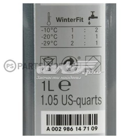 Fluido para lavador de pára-brisas Mercedes A002986147109 preço, a partir de 21,52 USD