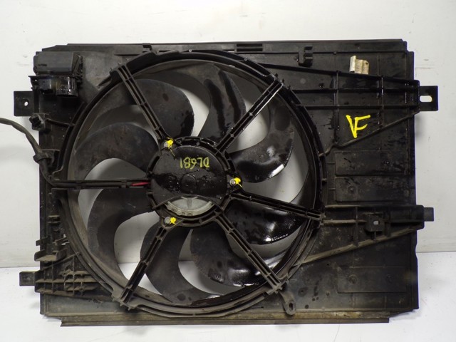 Difusor do radiador de esfriamento, montado com motor e roda de aletas 9836636780 Peugeot/Citroen