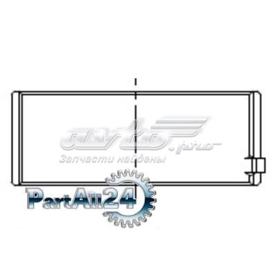Folhas inseridas principais de cambota, kit, padrão (STD) Mahle Original 001HL10220000