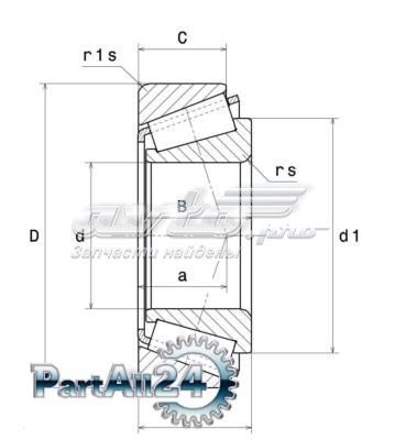 Compre HR30207J NSK Rolamento interno do semieixo do eixo traseiro