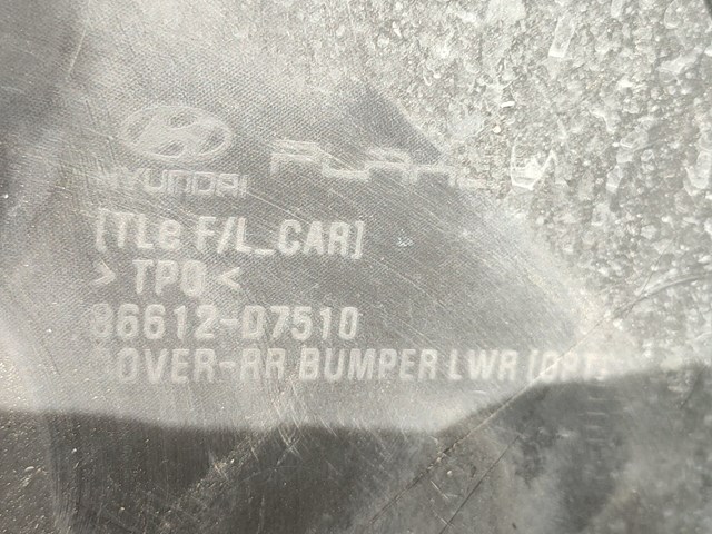 Pára-choque traseiro, parte inferior 86612D7510 Hyundai/Kia