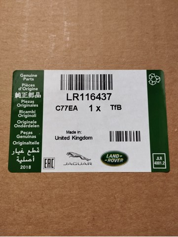 Filtro de combustível Land Rover LR116437