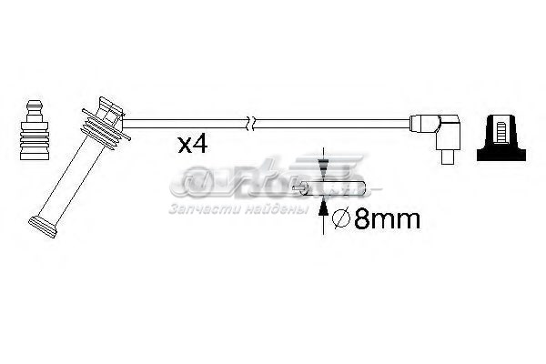 986357208 Bosch Fios de alta voltagem, kit