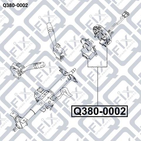 Compre Q3800002 Q-fix Anel AIRBAG de contato, cabo plano do volante