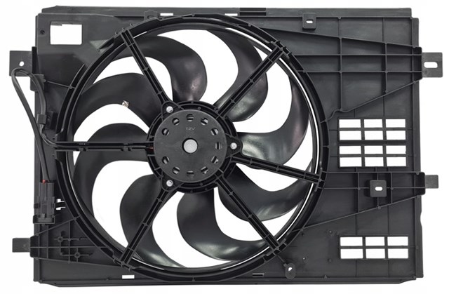 9806313580 Peugeot/Citroen Difusor do radiador de esfriamento, montado com motor e roda de aletas