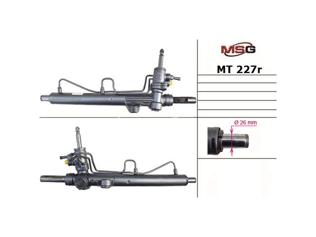 Kit de reparação da cremalheira da direção (do mecanismo), (kit de vedantes) SK9001KIT MSG