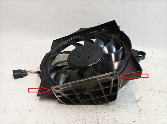 Difusor do radiador de esfriamento, montado com motor e roda de aletas 9J1121205B Porsche