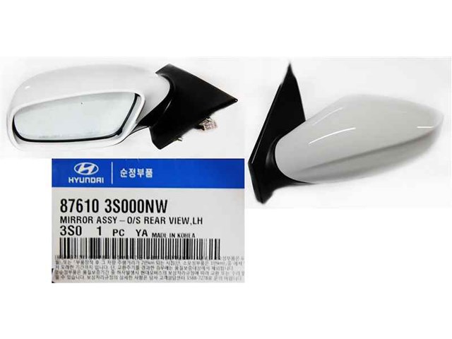 Compre 876103S000NW Hyundai/Kia Espelho de retrovisão esquerdo