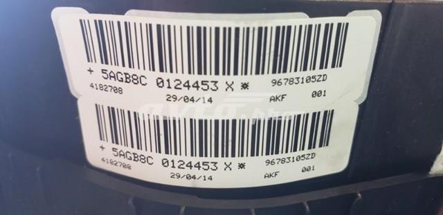 96783105ZD Peugeot/Citroen Cinto de segurança (AIRBAG) de condutor