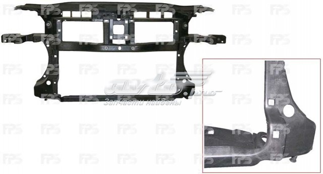 FP7407200 FPS Suporte do radiador montado (painel de montagem de fixação das luzes)