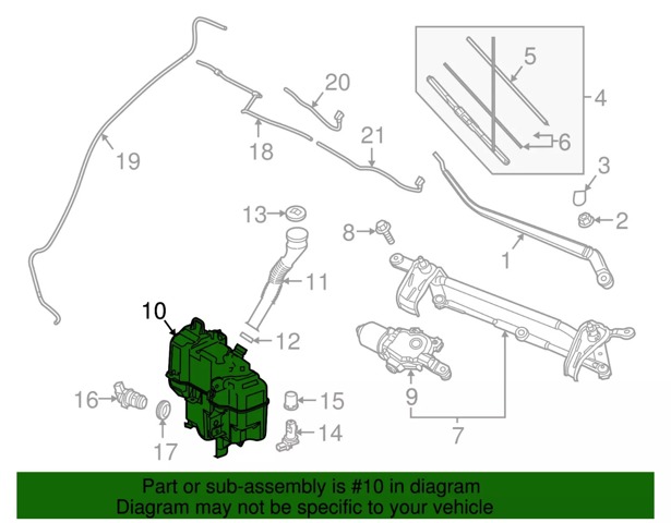 Tanque de fluido para lavador de vidro Mazda BJT667481 preço, a partir de 196,98 USD