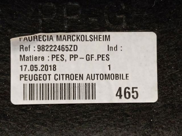 Prateleira de salão traseira Peugeot/Citroen 96776417ZD preço, a partir de 131,10 USD