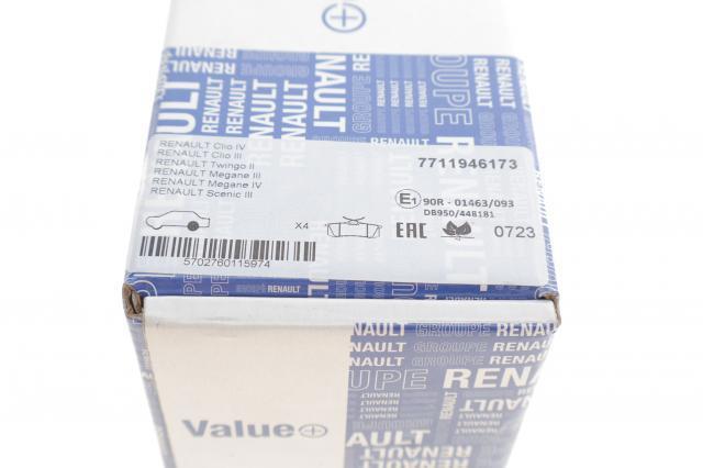 7711946173 Renault (RVI) Sapatas do freio traseiras de disco