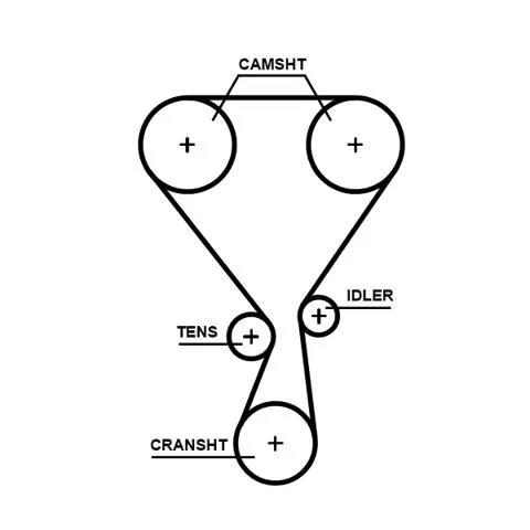 1654515880 Peugeot/Citroen Correia do mecanismo de distribuição de gás, kit