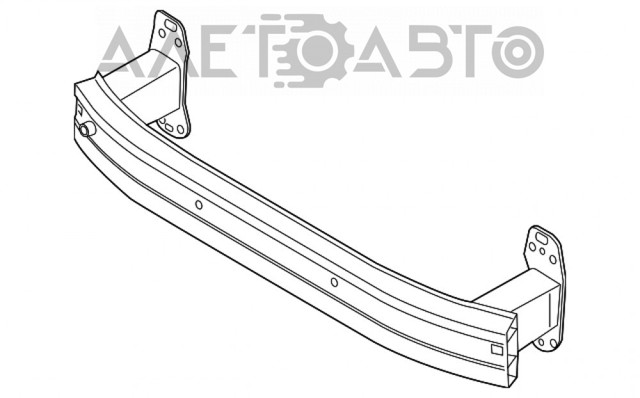 Reforçador do pára-choque dianteiro 51956896 Fiat/Alfa/Lancia