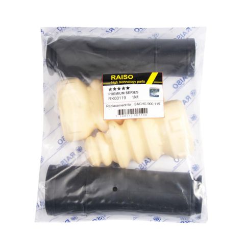 Pára-choque (grade de proteção) de amortecedor traseiro + bota de proteção Raiso RK00119