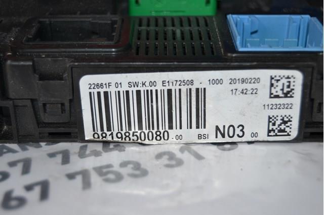 9819850080 Peugeot/Citroen Unidade de dispositivos de segurança