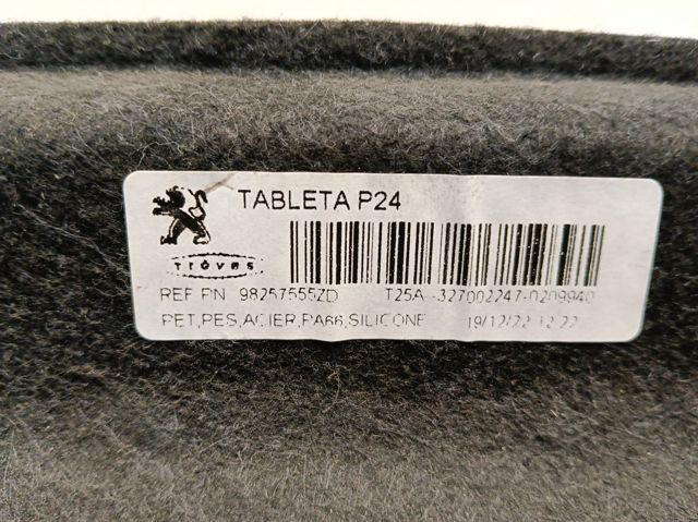 98257555ZD Peugeot/Citroen Prateleira de salão traseira