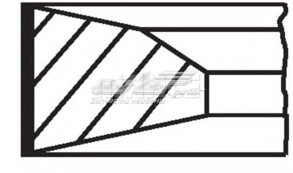 Compre 213RS100100N0 Mahle Original Anéis do pistão para 1 cilindro, STD.
