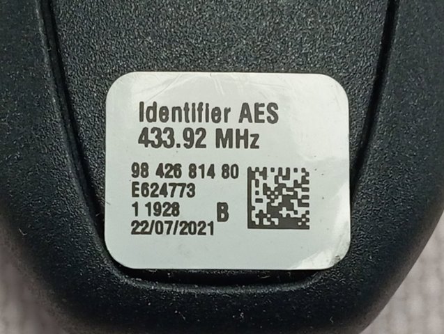 Antena (anel) de imobilizador 9809759880 Peugeot/Citroen