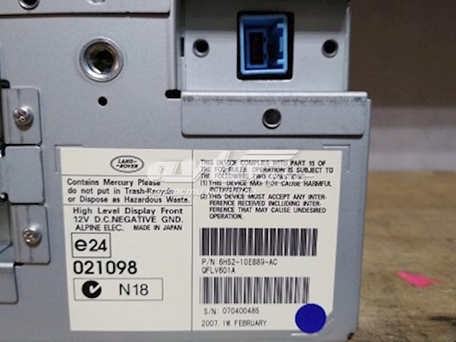 6H5210E889AC Land Rover Mostrador multifuncional