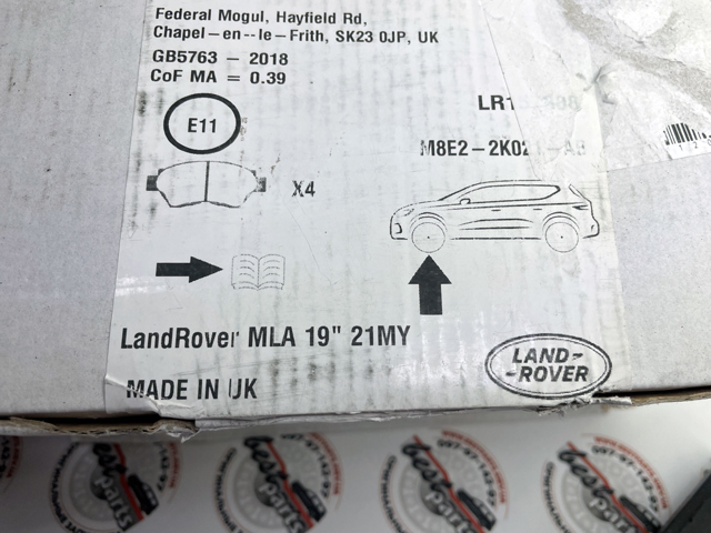Compre LR157388 Land Rover Sapatas do freio dianteiras de disco