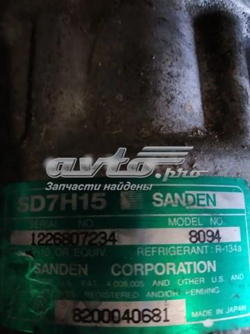 Compressor de aparelho de ar condicionado 8200040681 Renault (RVI)