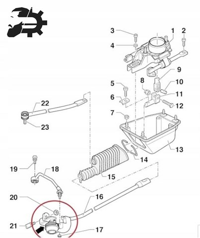 Kit de reparação de ligação de mudança DF11560 Detali IF