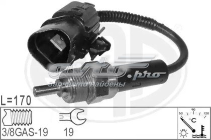 Sensor de temperatura do fluido de esfriamento (de ativação de ventilador do radiador) 330574 ERA