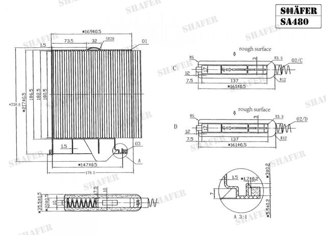 Compre SA480 Shafer Filtro de salão