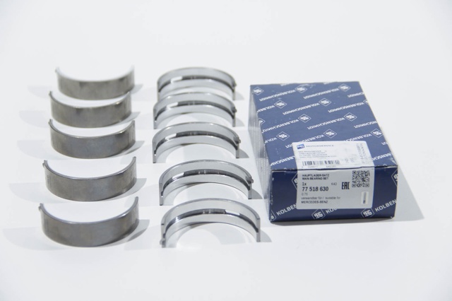 Folhas inseridas principais de cambota, kit, 3ª reparação ( + 0,75) 77518630 Kolbenschmidt