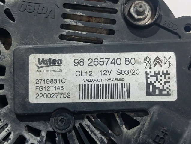 Gerador 9826574080 Peugeot/Citroen