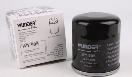 Filtro de óleo Wunder WY905 preço, a partir de 4,11 USD