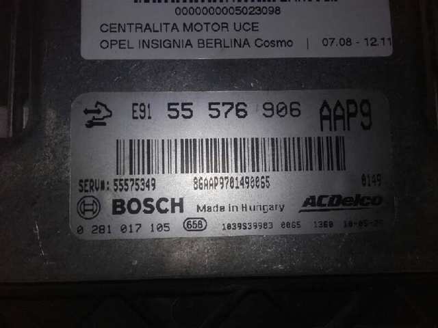 Módulo de direção (Centralina eletrônica) de motor Opel 0281017105