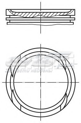 Pistão do kit para 1 cilindro, 2ª reparação ( + 0,50) Mahle Original 0100501