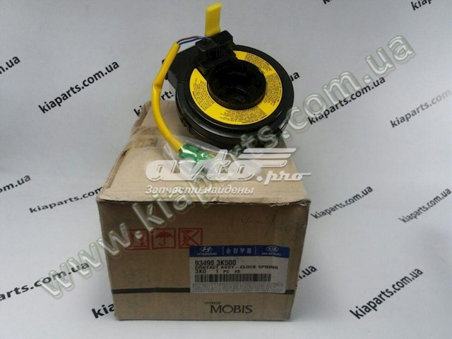 Anel AIRBAG de contato, cabo plano do volante 934903S010 Hyundai/Kia