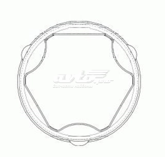 305121 GKN-Spidan Bota de proteção interna de junta homocinética do semieixo dianteiro