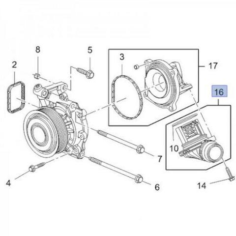Compre 55490715 General Motors Termostato