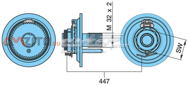 Porca de cubo traseiro BPW 0900137030 preço, a partir de 72,20 USD