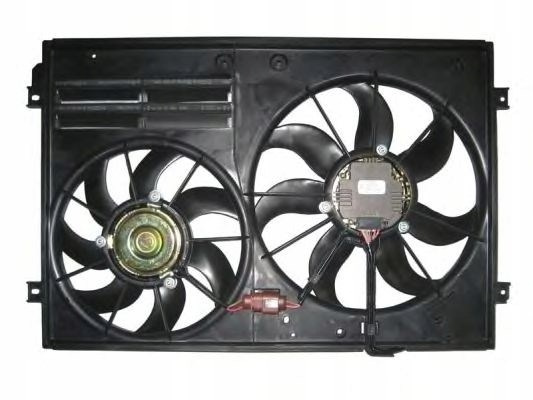 957823W2 Polcar Ventilador elétrico de esfriamento montado (motor + roda de aletas) direito