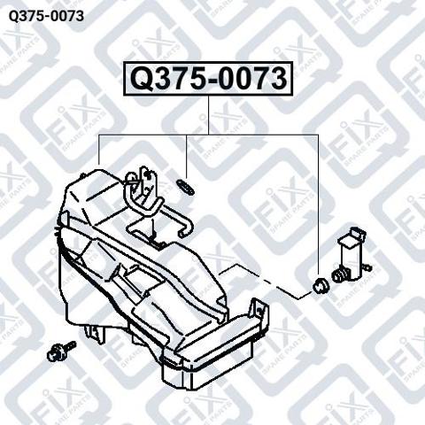 Tanque de fluido para lavador de vidro Mitsubishi Pajero III 