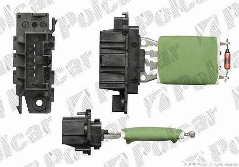 Resistor (resistência) de ventilador de forno (de aquecedor de salão) Polcar 3024KST2