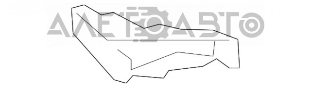 Consola do pára-choque dianteiro direito Mazda KB8B50C12B