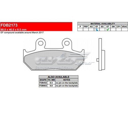  Ferodo FDB2173EF preço, a partir de 11,45 USD