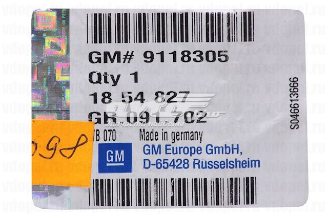 Kit de reparação do compressor de aparelho de ar condicionado 9118305 General Motors