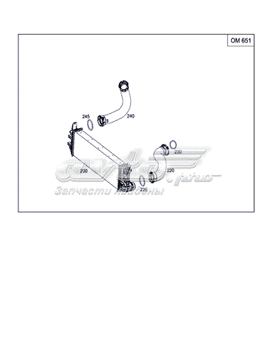 Compre A4475011301 Mercedes Radiador de intercooler