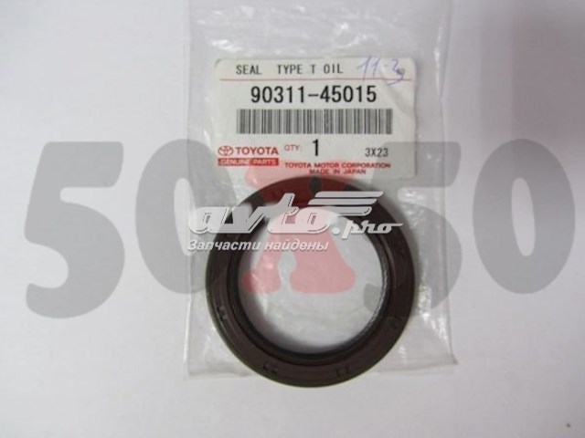 Vedação dianteira de cambota de motor Toyota 9031145015 preço, a partir de 8,30 USD
