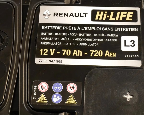 Bateria recarregável (PILHA) Renault (RVI) 7711947965 preço, a partir de 220,15 USD