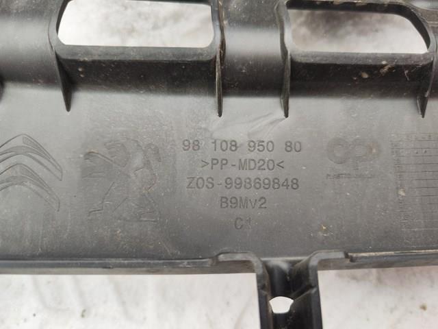 9810895080 Peugeot/Citroen Consola central do pára-choque dianteiro